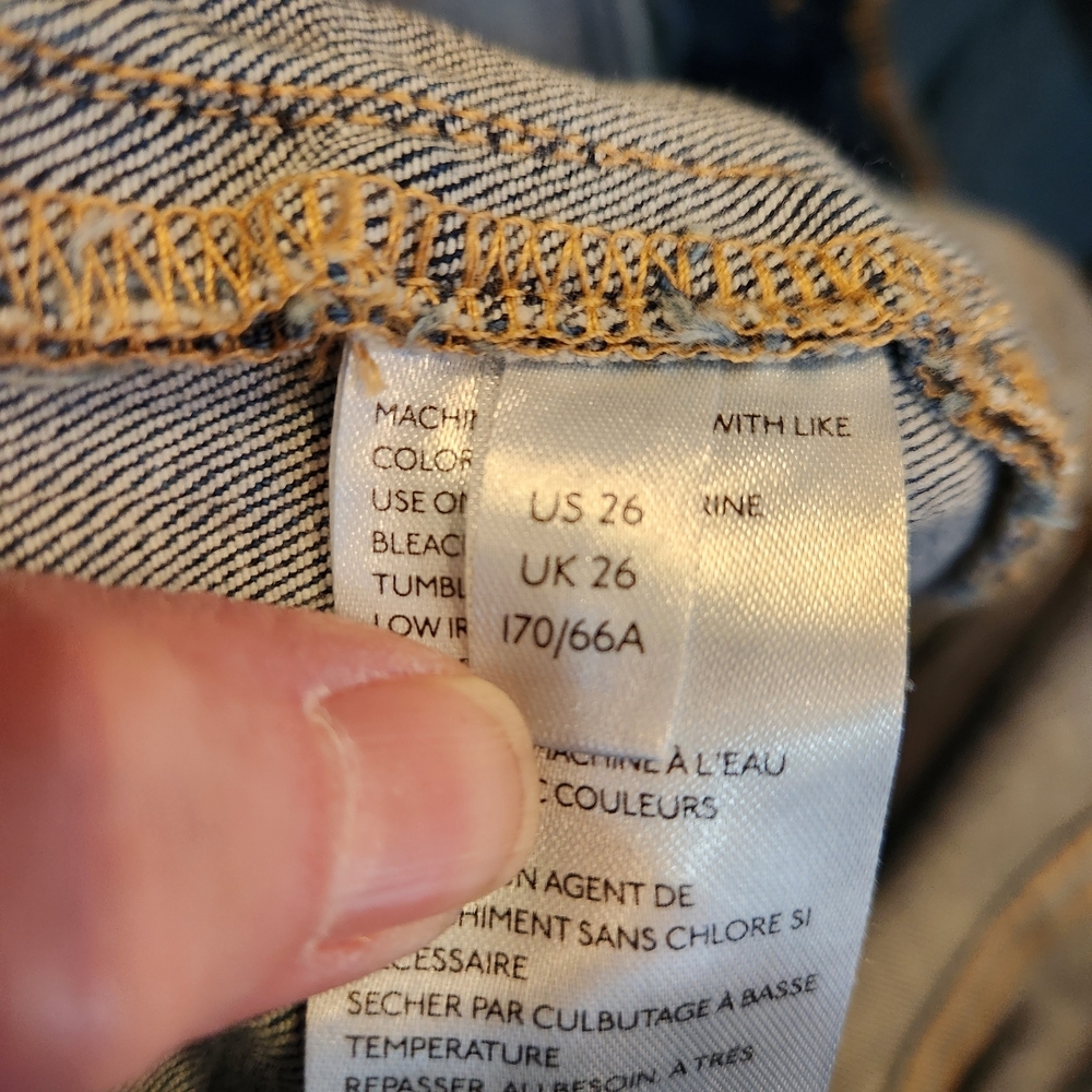Anthropologie Pilcro And The Letterpress Button Fly High Rise Slim Jean Size 26 - Picture 14 of 14